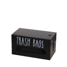 Θήκη για σακούλες απορριμμάτων, Θήκη για ντουλάπι, Ξύλινη θήκη με πλαϊνές λαβές,
