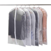 Housses à vêtements transparentes pour le rangement dans les placards, en PEVA respirant avec fermeture éclair intégrale, protection