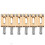 6 Set Bridge Saddle for Solid Brass Electric Guitar Code String Pull ( 6
