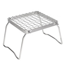 Campfire Grill Grate, Folding Stainless Steel Grill with Carry Bag