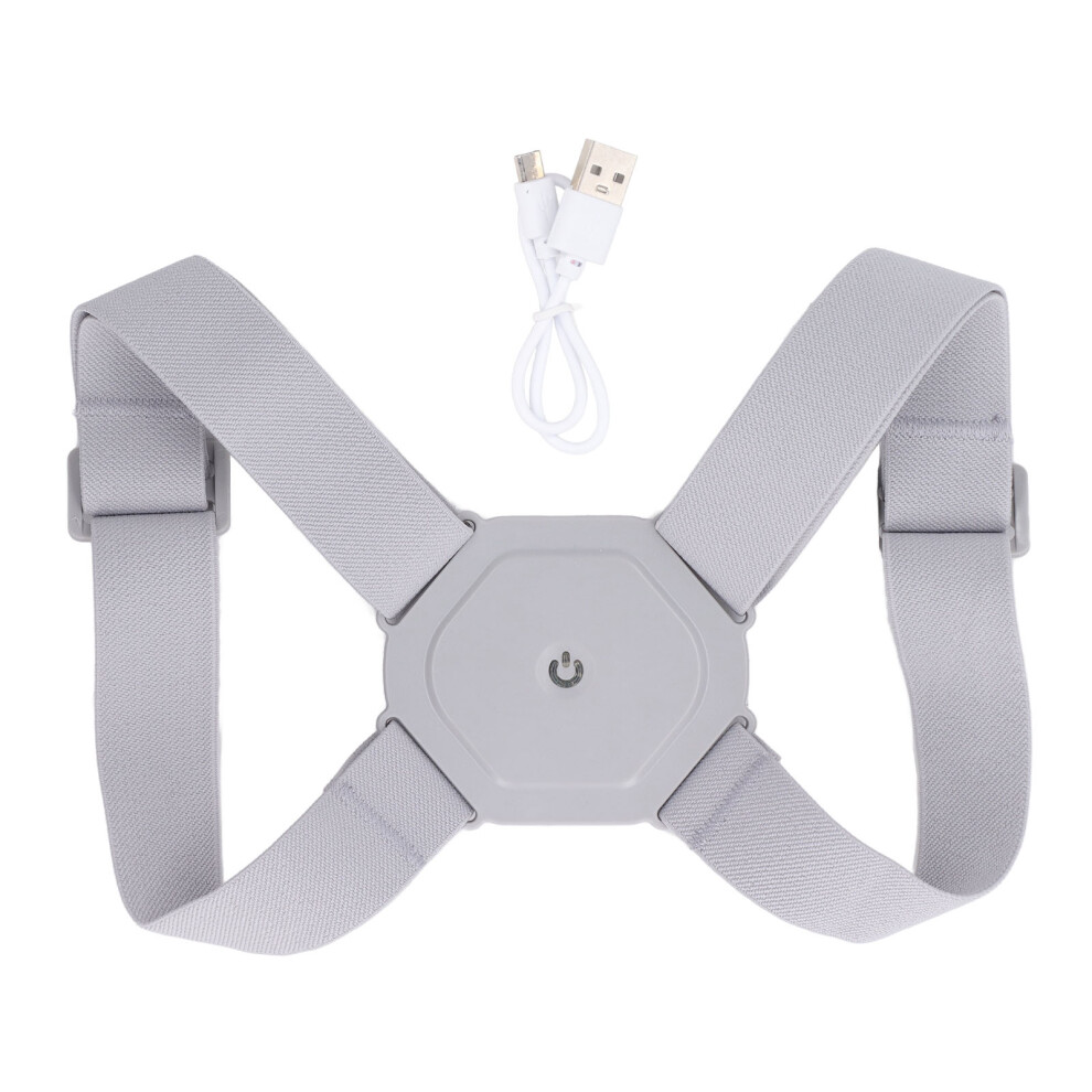 Ergonomic Posture Corrector, Adjustable Brace for Men Women Kids with Vibration Reminder, Rechargeable Upper Back Straightener