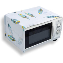 Protection pour four à micro-ondes au design nordique, housse anti-graisses en PEVA imperméable et résistante à l'humidité, avec poches de