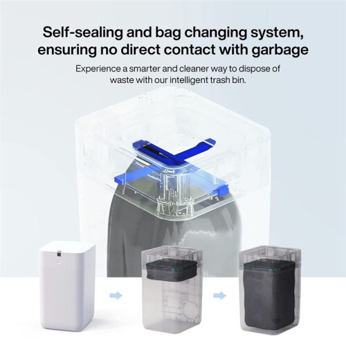 Automatic Trash Can, Self Sealing and Self-Changing Smart Motion Senso 2