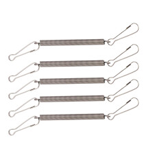 Rabbit Water Bottle Holder with Flexible Spring Clips, Stainless Steel for Small Animal Cages