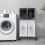 4 Section Laundry Sorter with Wheels, Large Capacity 2Tier Hamper, Removable Waterproof Bags 1