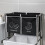 4 Section Laundry Sorter with Wheels, Large Capacity 2Tier Hamper, Removable Waterproof Bags 2