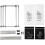 4 Section Laundry Sorter with Wheels, Large Capacity 2Tier Hamper, Removable Waterproof Bags 4