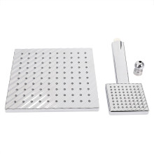 Touch-Clean-Technologie, luxuriöses Edelstahl-Design, verstellbarer Kugelgelenkanschluss für moderne eckige Duschköpfe, einfache Installation,