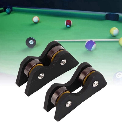 1 Set 2PCS Billiard Ball Straightness Checker Pool Cues Roller Inspect 2