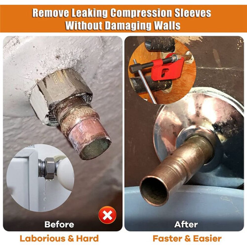 Compression Sleeve Puller Tool Remove Ferrule & Nut of Pipe,Ferrule fo 2