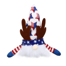 Maisiúcháin Tábla Lá Cuimhneacháin Maisiúcháin Gnome 4 Iúil Gnomes Lámhdhéanta Plush Gnome Tírghrách le Dealramh Greannmhar Oiriúnach