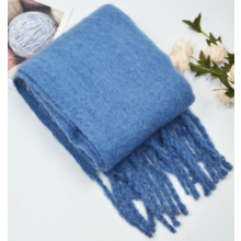 Luxe deken van alpaca-merinowol, kriebelt nooit, zachte kasjmier damessjaal, ideaal voor binnen- en buitengebruik, lichtblauw, onmisbaar item voor de