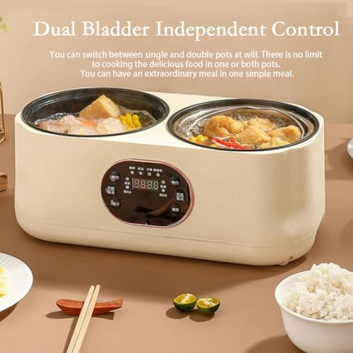 Automatic slow cooker with intelligent touchscreen, multifunction dual control 2