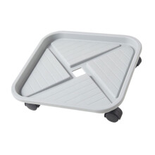 Heavy Duty Plant Caddy with Wheels Indoor Outdoor Square Stand with Water Tray for Potted Plants