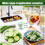 Salad Spinner  Salad Dehydrator, Pump Spinner  Multiple Uses Modernized Salad Preparation Dryer 4