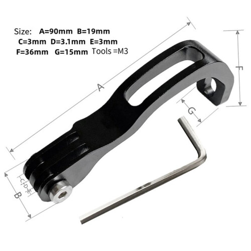 Bicycle Front Light Bracket for Folding Bike Road Camera Holder Base R 2