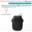 Ski Lock, Retractable Lock Set, 2.8 x 1.97 in Black Backpack, Safety Locker 5