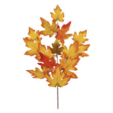 Saisonale Tischdekorationen, Herbstdeko, künstliche Herbstblätter, Bastelbedarf, Ahornblattstiele aus Kunststoff für Thanksgiving, für drinnen
