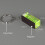 3Pcs Magnetic Mini Bubble Level with Keychain of Interior Decoration,P 6