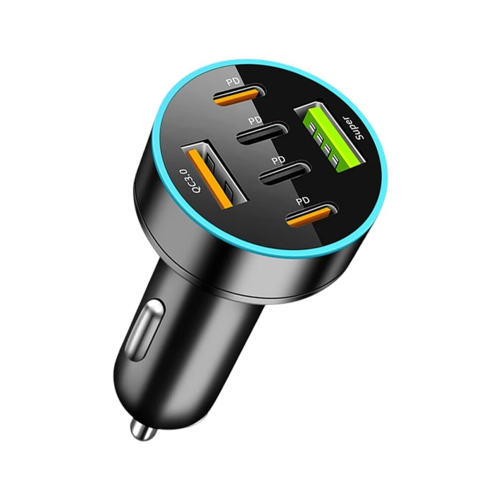 8 Port Usb C Pd Car Charger 66W Speed Multidevice Auto Adapter For Iphone Samsung Xiaomi 9339159907405