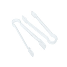 Ice Tongs 2 Pack Clear Acrylic Serving Tongs with AntiSkid Wave Grip for Parties Bars Buffets