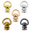 2Pieces D Rings Studs Rivets for Leather Bag-Direct gold color 2