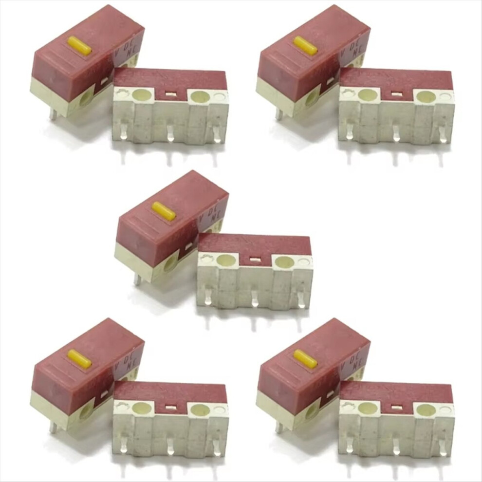 10Pcs For Huano Mouse Micro-Switch 3Pins 20M Clicks Mice Micro-Mute Bu Silver 4853040960775