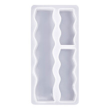 3-in-1 Candle Molds Long Candle Molds Waving/Heart-wave 3