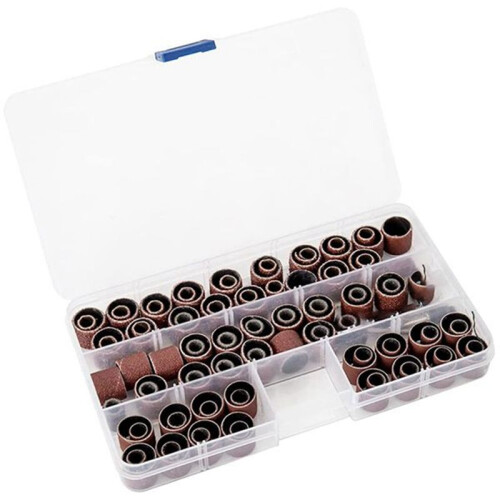 104-Piece Sanding Belt Socket Drum Sander Set Nail Drill Coarse 4 Spin 1