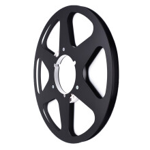 New 6 Hole Aluminum Reel With 1/4 10.5Inch Open Tape And Nab-BK
