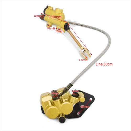 Rear Disc Brake Assembly Pump Caliper for 110CC Motocross 2