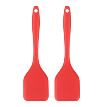 Set of 2 Soft Silicone Turner Easy to Clean Silicone-Red