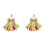 Colorful Cheerleading Keychains Polyester Cheer Bows-Style 4 1