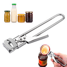 Lid Opener Stainless Steel Jar Opener Helper Jar Opener Screw Lid Opener Adjustable Jar Opener Can Opener for Seniors