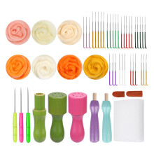 Wool Felted Set 7/9/10 Color Needle-Orange series 7 colo