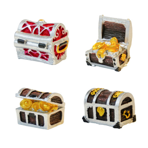 Small Treasure Chests Aquariums Decorative Accessory-Style A 1