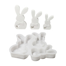 Handmade Silicone Mould Lovely Rabbits Molds Ornament Molds