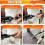 Compact Air Needle-Scaler, 1/4Inch Powered Rust Paint Weld Remover Cle 6