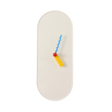 Decorative Mantel Clock Quiet No Ticking Clock for Living-White
