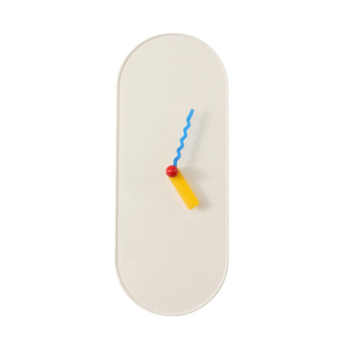 Decorative Mantel Clock Quiet No Ticking Clock for Living-White