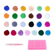 7/8/9/10 kleur naaldvilten set met-Blauwe serie 9 kleuren