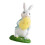 Easters Bunnies Holding Eggs Figurine with Lawn Base-Style A 1