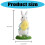 Easters Bunnies Holding Eggs Figurine with Lawn Base-Style A 4