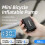 AM6 Tiny Pump Mini with Gauge 130PSI Electric High-Pressure Rechargea 6