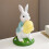 Resins Rabbit Holding Eggs Tabletop Figurine for-Style B 6