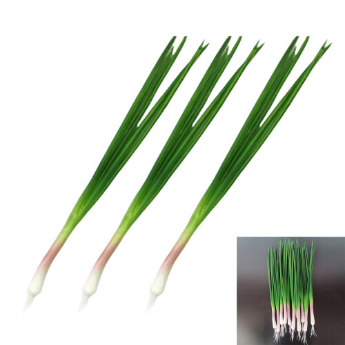 Realistic Artificial PU Scallions Vegetables for Home Party 1