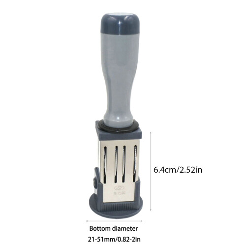 Multifunctional Round Stamp Adjustable Rubber- Circular 32MM 1