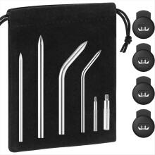 Glove Lacing Needles, with Anti Slip Extension Rod 304 Stainless Steel