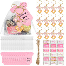 6/20Pieces Baby Feet Keychains Set Baby-Pink 20 installation