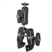 Aluminum Super Clamp with Double 360 Ball Head Magic Arm for Aciton M